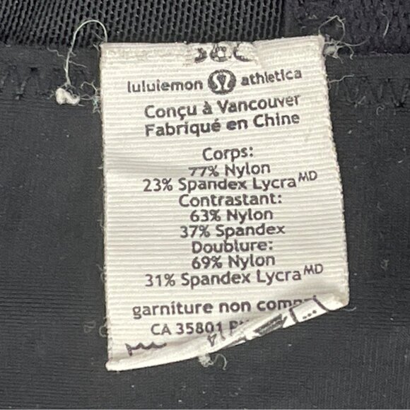 Lululemon Black Underwire Longline Bra With Adjustable Straps Szize 38C - Picture 7 of 8